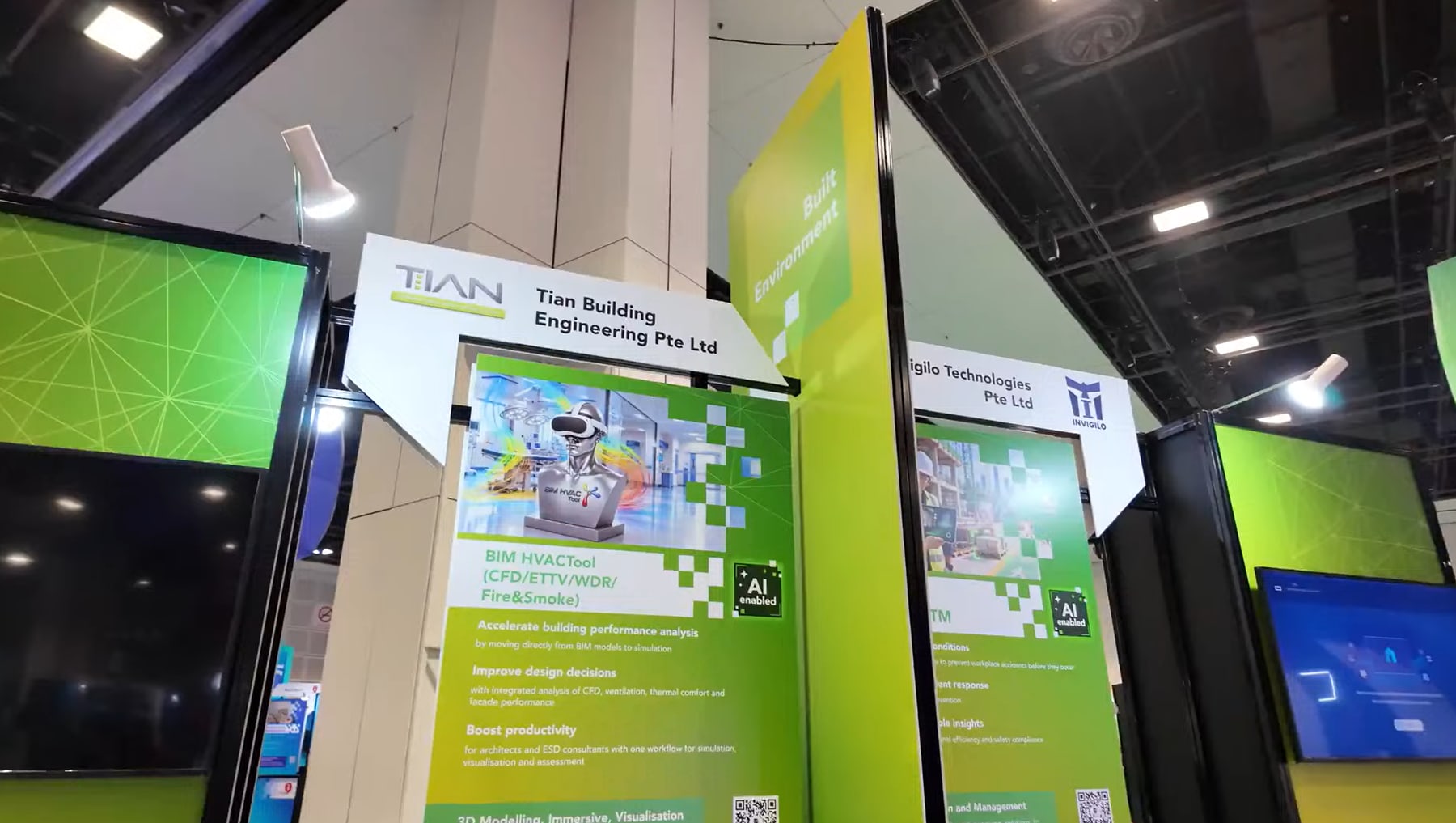 Messestand von TIAN Building Engineering mit BIM HVACTool beim SMEs Go Digital Day in Singapur