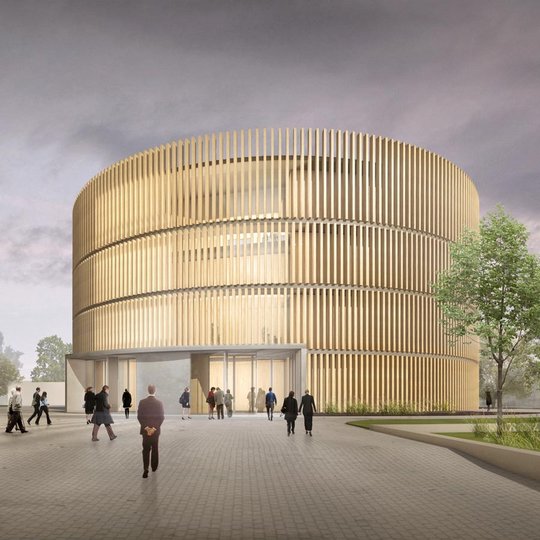 Architekturvisualisierung des Globe Theaters in Coburg
