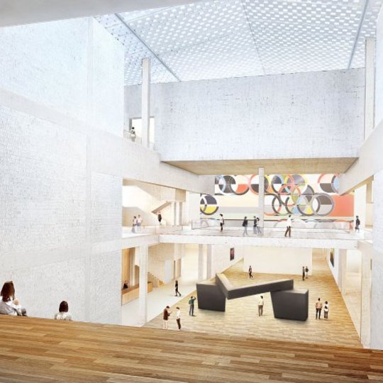 Architekturvisualisierung eines Innenraums der National Galerie 20